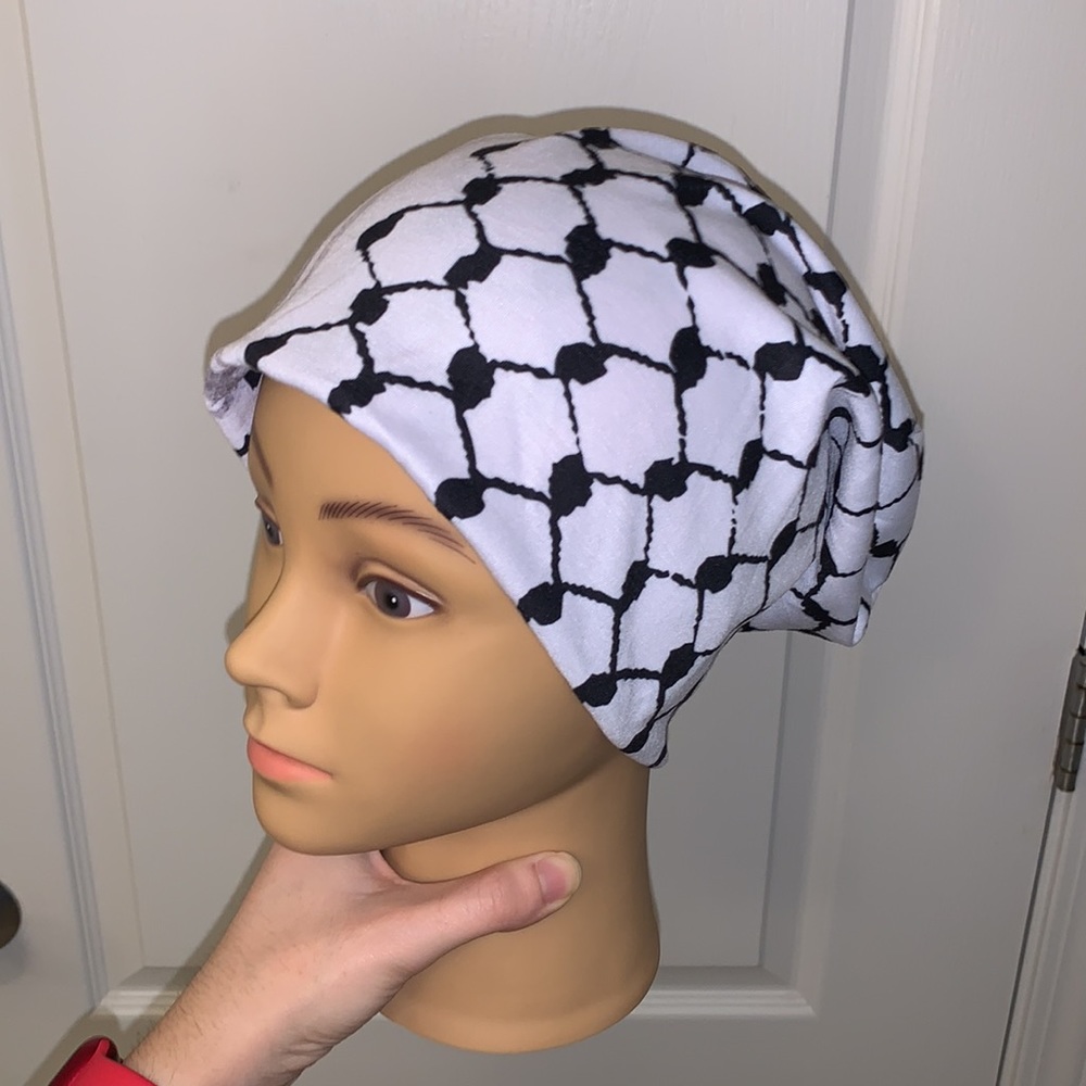 Soft Keffiyeh Arab Traditional Printed Beanie